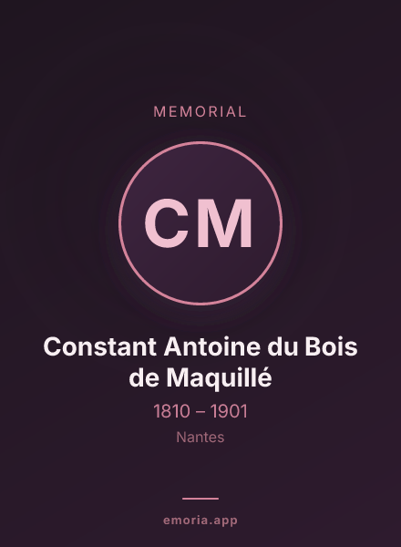 Memorial portrait of Constant Antoine du Bois de Maquillé