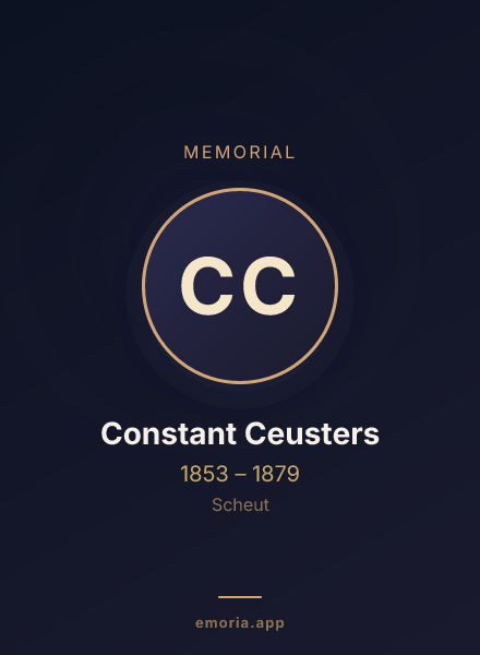 Memorial portrait of Constant Ceusters