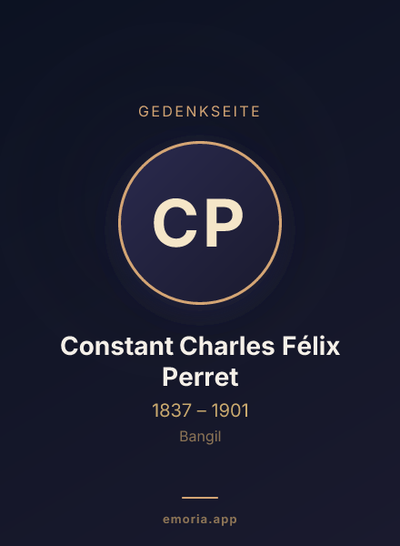 Gedenkportrait von Constant Charles Félix Perret