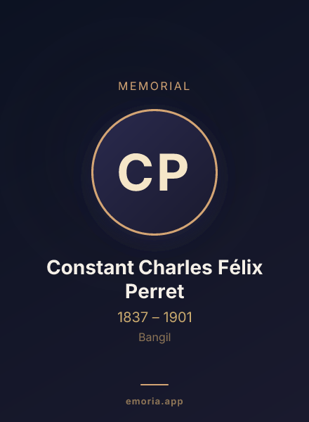 Memorial portrait of Constant Charles Félix Perret