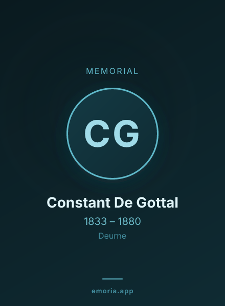 Memorial portrait of Constant De Gottal