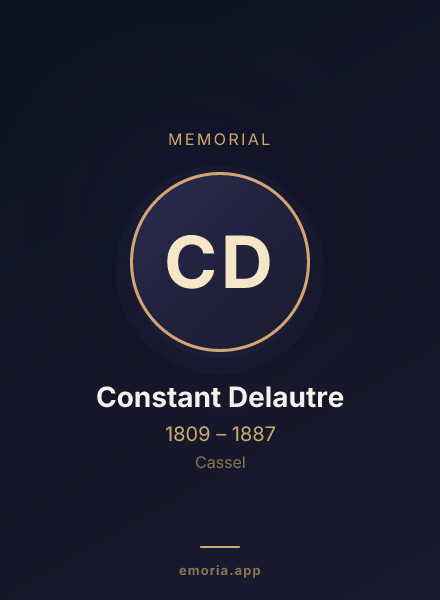 Memorial portrait of Constant Delautre
