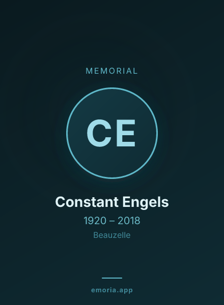 Memorial portrait of Constant Engels
