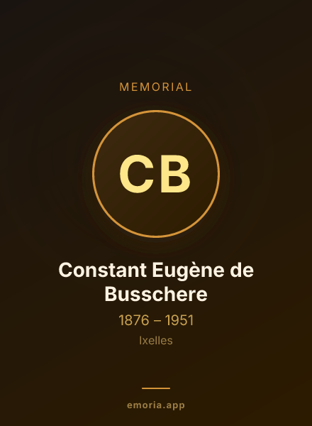 Memorial portrait of Constant Eugène de Busschere