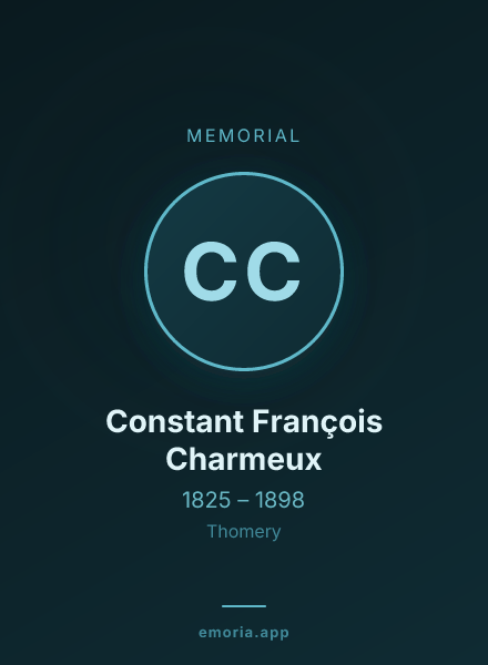 Memorial portrait of Constant François Charmeux