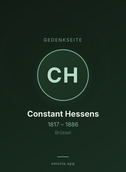 Gedenkportrait von Constant Hessens