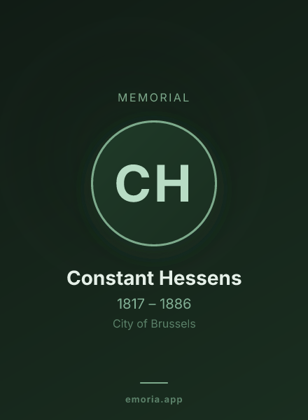 Memorial portrait of Constant Hessens