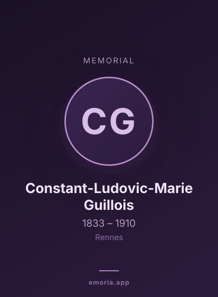 Memorial portrait of Constant-Ludovic-Marie Guillois