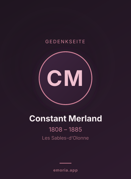 Gedenkportrait von Constant Merland