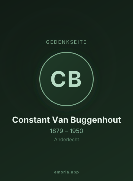 Gedenkportrait von Constant Van Buggenhout