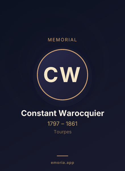 Memorial portrait of Constant Warocquier