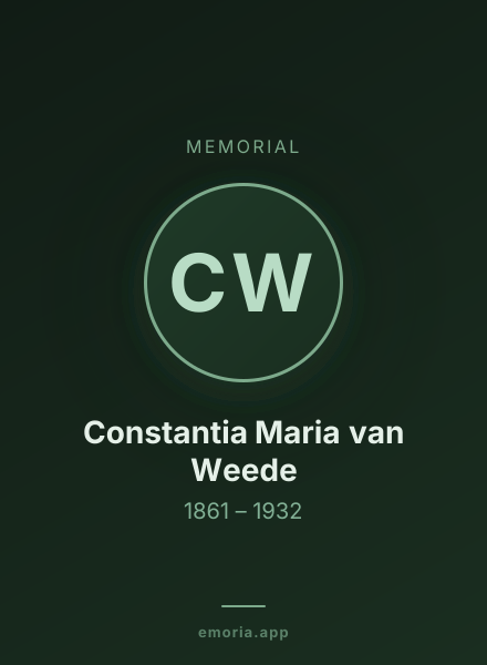 Memorial portrait of Constantia Maria van Weede