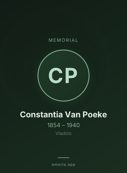 Memorial portrait of Constantia Van Poeke