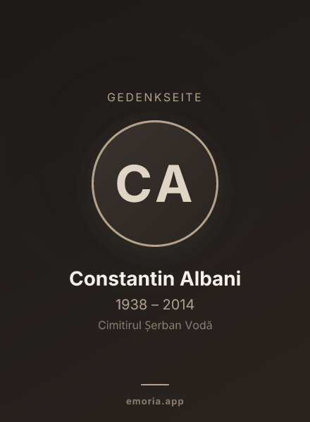 Gedenkportrait von Constantin Albani