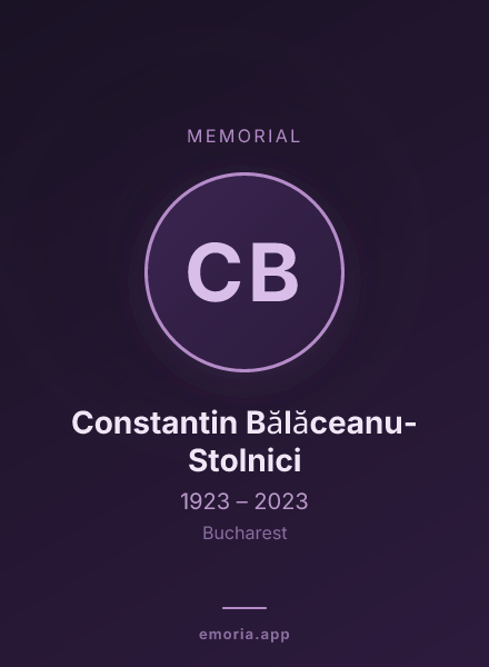 Memorial portrait of Constantin Bălăceanu-Stolnici
