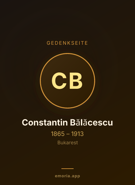 Gedenkportrait von Constantin Bălăcescu