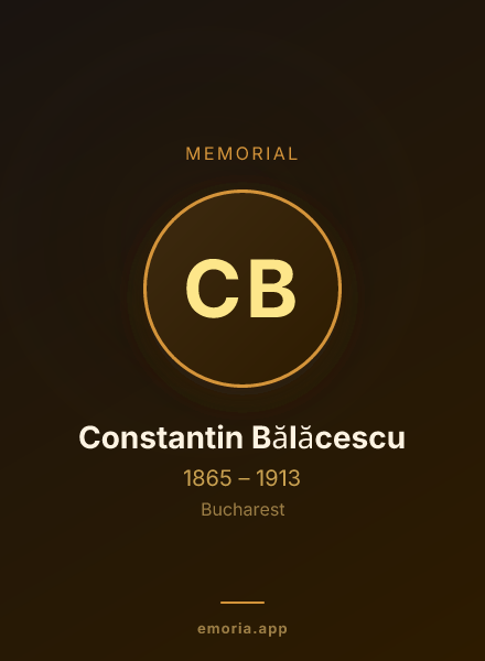 Memorial portrait of Constantin Bălăcescu