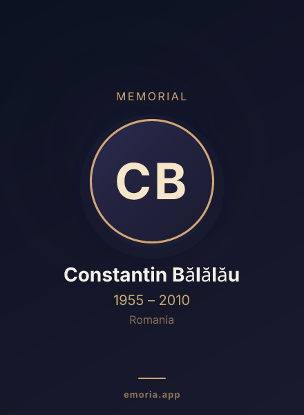 Memorial portrait of Constantin Bălălău
