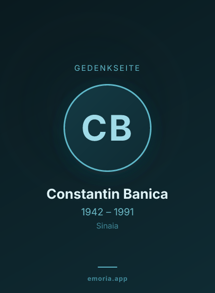 Gedenkportrait von Constantin Banica