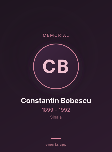 Memorial portrait of Constantin Bobescu