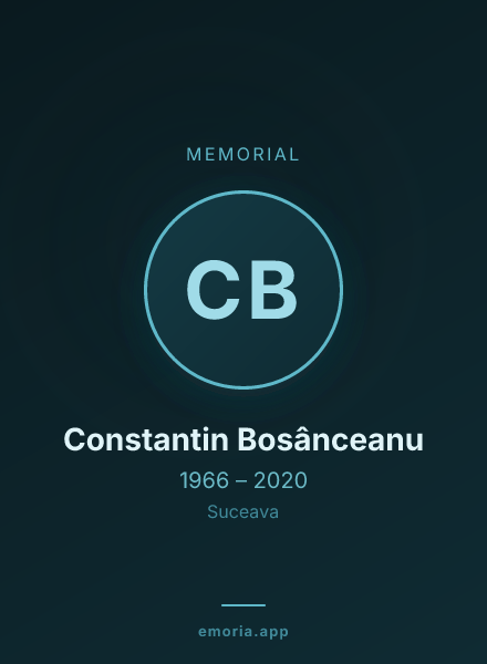 Memorial portrait of Constantin Bosânceanu