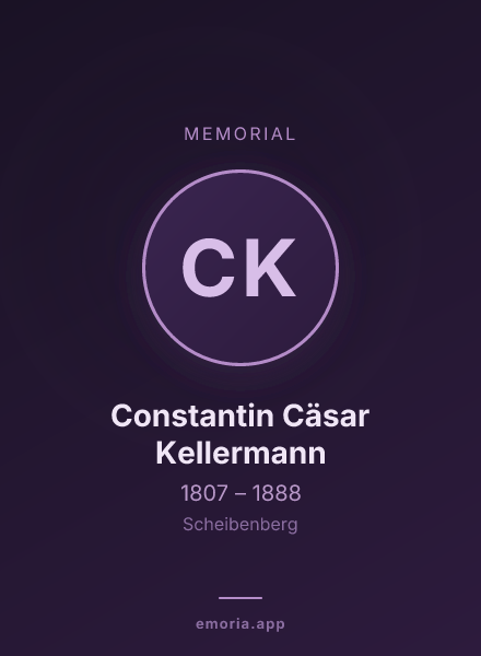Memorial portrait of Constantin Cäsar Kellermann