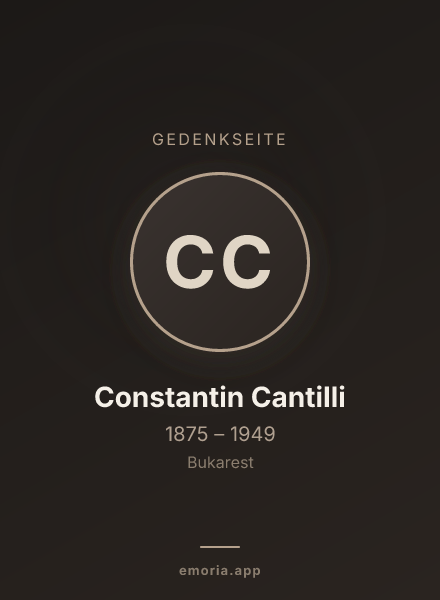 Gedenkportrait von Constantin Cantilli