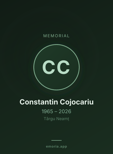 Memorial portrait of Constantin Cojocariu
