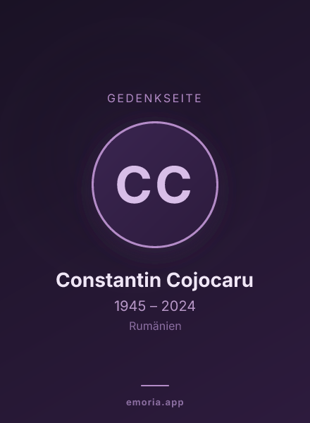 Gedenkportrait von Constantin Cojocaru