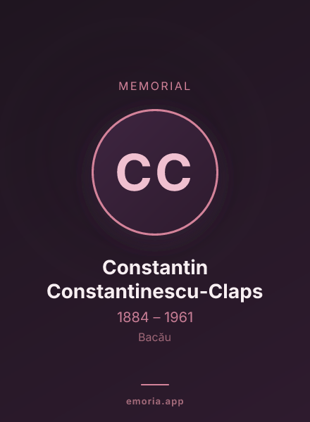 Memorial portrait of Constantin Constantinescu-Claps