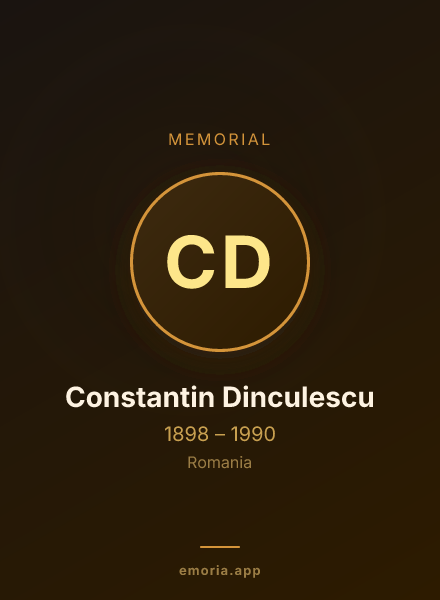 Memorial portrait of Constantin Dinculescu