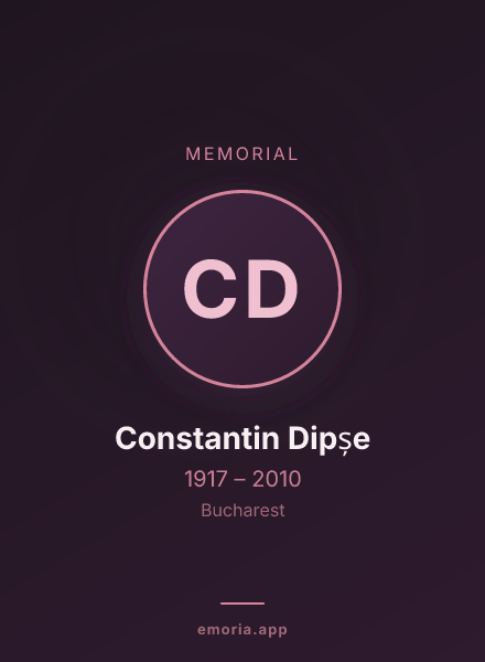 Memorial portrait of Constantin Dipșe