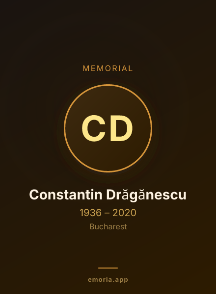 Memorial portrait of Constantin Drăgănescu