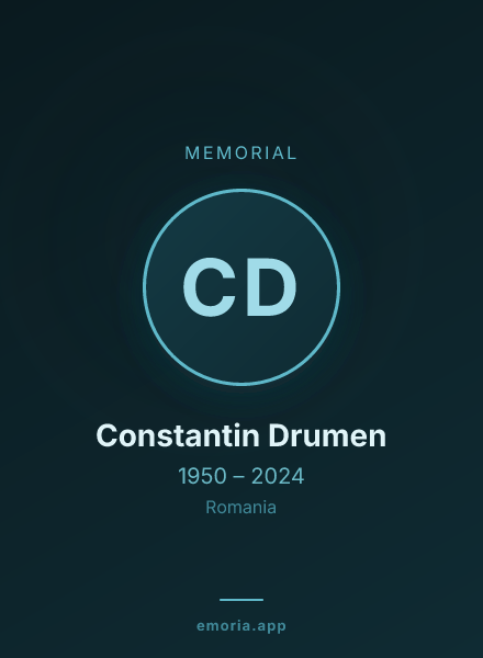 Memorial portrait of Constantin Drumen