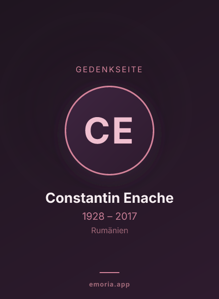 Gedenkportrait von Constantin Enache