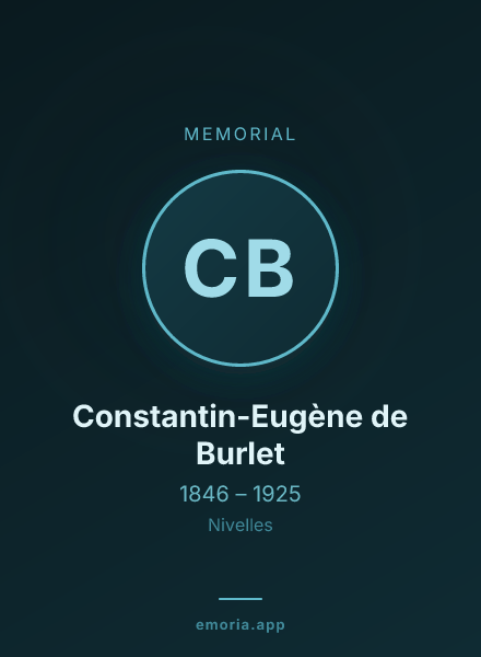 Memorial portrait of Constantin-Eugène de Burlet
