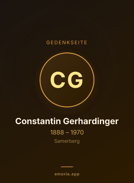 Gedenkportrait von Constantin Gerhardinger