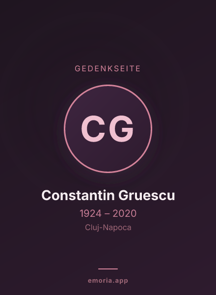 Gedenkportrait von Constantin Gruescu
