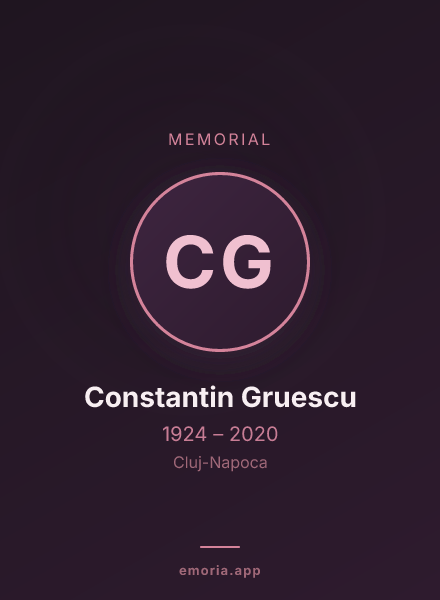 Memorial portrait of Constantin Gruescu