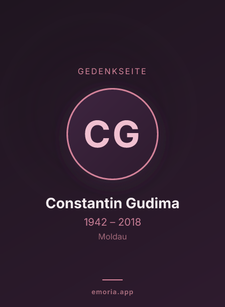 Gedenkportrait von Constantin Gudima