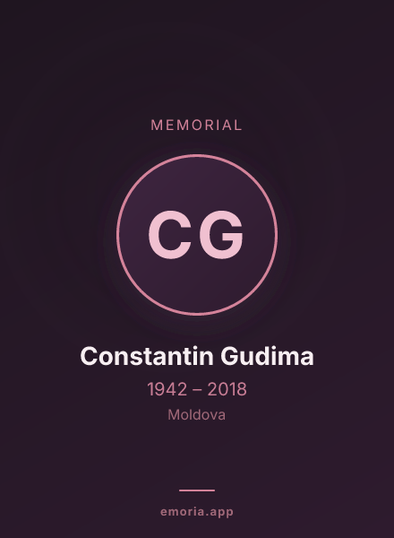 Memorial portrait of Constantin Gudima