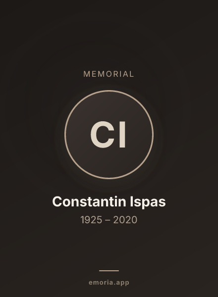 Memorial portrait of Constantin Ispas