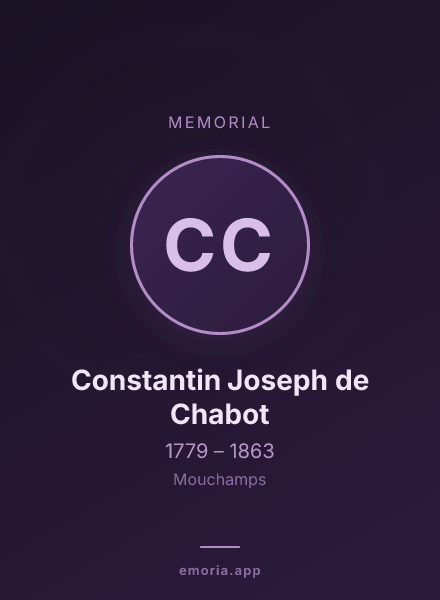Memorial portrait of Constantin Joseph de Chabot