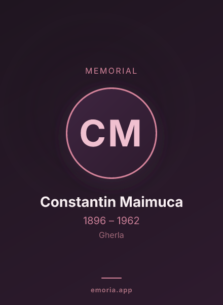 Memorial portrait of Constantin Maimuca