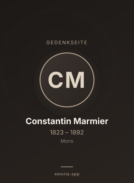 Gedenkportrait von Constantin Marmier