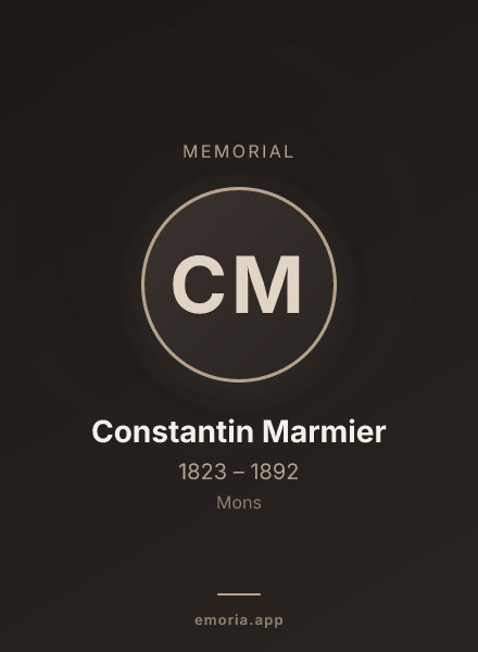 Memorial portrait of Constantin Marmier