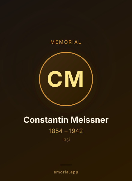 Memorial portrait of Constantin Meissner