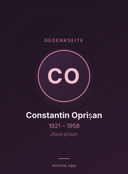 Gedenkportrait von Constantin Oprișan