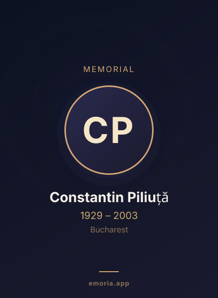 Memorial portrait of Constantin Piliuță