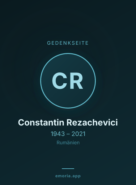Gedenkportrait von Constantin Rezachevici